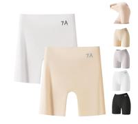 Choosemuc Culottes en Soie glacée, sous-vêtements Taille Haute en Soie glacée pour contrôler Le Ventre et rehausser Les Fesses, Culotte Invisible 3 en 1 pour Un Usage Quotidien (2pcs F,3TG)