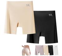 Choosemuc Sous-vêtements, culotte 3 en 1 invisible en soie glacée taille haute et rehaussant les fesses, culotte invisible 3 en 1 pour femme, 2 pièces., L