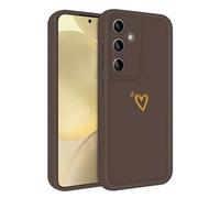 ChoosEU Coque pour Samsung Galaxy A15 5G / 4G Silicone Etui avec Élégant Mignon Amour Motif Soft TPU Étui Fine Housse pour Filles Femmes Garçons Hommes de Protection Antichoc Souple Case - Gris Brun