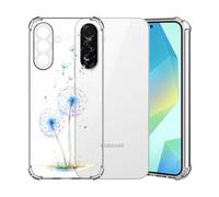 ChoosEU Transparent Coque pour Samsung Galaxy A56 5G Mince Souple TPU Silicone Etui Fine Soft Étui avec Fleur Florale Motif pour Fille Antichoc Protection Case Cover Clair Housse - Bleu Pissenlit