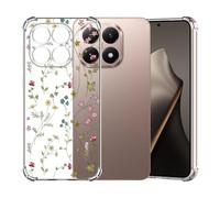 ChoosEU Transparent Coque pour Xiaomi Mi 15T / 15 T Mince Souple TPU Silicone Etui Fine Soft Étui avec Fleur Florale Motif pour Fille Femme Antichoc Protection Case Cover Clair Housse - Coloré