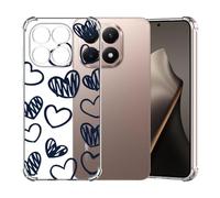 ChoosEU Transparent Coque pour Xiaomi Mi 15T / 15 T Mince Souple TPU Silicone Etui Fine Soft Étui avec Amour Motif pour Fille Femme Antichoc Protection Case Cover Clair Housse - Love