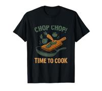 Chop Chop ! Design de barbecue Time To Cook Kitchen Chef T-Shirt