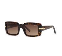 Chopard Sch413m Square Woman Sunglasses Noir Brown Gradient/CAT3 Femme