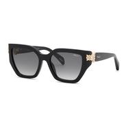 Chopard Femme Chopard SCH418S 700 Lunettes de soleil Acétate Noir Fumée Papillon Antireflet Nuancé