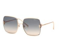 Chopard Femme Chopard SCHG30M 08FC Lunettes de soleil Métal Or Gris Carré Antireflet Ombré