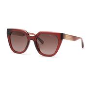 Chopard Femme SCH377M 0AFD Lunettes de soleil Acétate Rose Marron Carré Antireflet Ombré