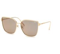 Chopard Femme SCHG67M 300X Lunettes de soleil Métal Or Marron Carré Antireflet
