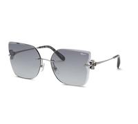 Chopard Femme SCHL91S 509 Lunettes de soleil Métal Gris Fumée Carré Antireflet Ombré