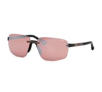 Chopard Homme Chopard SCHM39 CRMX Lunettes de soleil Métal Noir Rouge Carré Antireflet