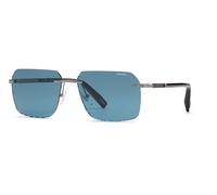 Chopard Homme SCHL75 509B Lunettes de soleil Métal Gris Bleu Géométrique Antireflet