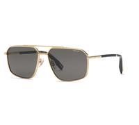 Chopard Homme SCHL77 300P Lunettes de soleil Métal Or Fumée Géométrique Polarisé