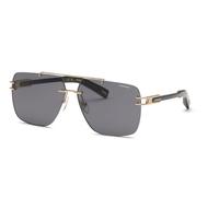 Chopard Homme SCHL78 300F Lunettes de soleil Métal Or Fumée Géométrique Antireflet