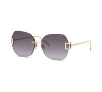 Chopard - Lunettes de soleil en or rose avec dégradé de fumée - unisex - Accessoires - Jaune - Taille: 64 MM