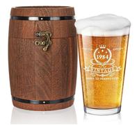 Chope à bière - LIGHTEN LIFE - Limited Edition Aged to Perfection - Année 1984 (40 ans) - 480 ml - Caisse bois tonneau