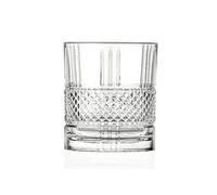 RCR 26720020006 Brillante Luxion Crystal Lot de 6 Verres à Whisky, Verres à Boire en Cristal, Ensemble de Verres à Whiskey, Gobelets Transparents pour Bourbon et Eau, Passe au Lave-Vaisselle, 337 ml