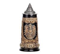 Chope Bière Allemande German Beer Stein Mug Oktoberfest bière chope allemand aigle coffret souvenir cadeau fête des pères, 0,85 litre verre