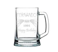 Chope de biere - personnalisation avec gravure, verre épais 1 kg (4) classique