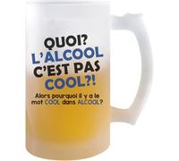 Chope De Bière Quoi L'alcool C'est Pas Cool? Verre Pinte De Bière Idée Cadeau Alcool Drôle Et Pour Collègue De Travail Famille Et Amis.[G626]