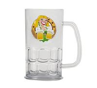 Chope de bière transparente 14 cm Fête de la bière - Bleu - Taille Unique