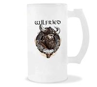 Chope de Bière Wilfried Design Viking | Verre à bière pinte Cadeau Apéro Humour alcool pour amateur de bière
