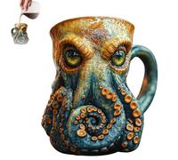 Chope De Pirate InspiréE De Cthulhu, Chope à BièRe MéDiéVale En Forme De Pieuvre, Chope à BièRe 3d En Forme De Pieuvre/Kraken Pour Bar, Restaurant, Maison, Cadeau De Collection Pour Homme (vert,C)