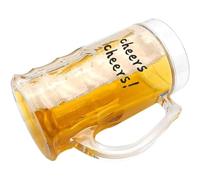 Chopes à bière isolées avec poignées - Composant de refroidissement fantaisie, conception à double couche et construction de technologie de froid pour réfrigérateur, accessoire pour verres | Chope