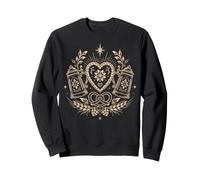 Chopes avec Cœur Bretzel Fête Tradition Randonnée Bière Sweatshirt