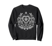 Chopes avec Cœur Bretzel Fête Tradition Randonnée Bière Sweatshirt