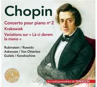Chopin : Concerto pour piano Numéro 2, Krakowiak & Variations Opus 2 CD