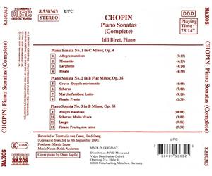 Chopin, F. - Sonata Piano 1-3