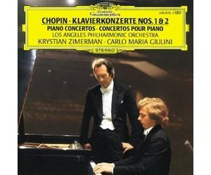 Chopin: Piano Concertos Nos. 1 & 2 - Krystian Zimmerman, Giulini, Los Angeles Philharmonic Orchestra - rare WEST GERMANY EDITION