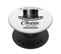 Chopin Poète du Piano Musique Classique PopSockets PopGrip Adhésif