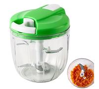 Chopper - Chopper de type tirer, 900 ml d'ail cicatricant | Dicer alimentaire avec 3 lames en acier inoxydable, moulin à viande multifonction pour légumes, poivre