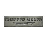 Chopper Maker Blade Rock Heritage Plaque en métal