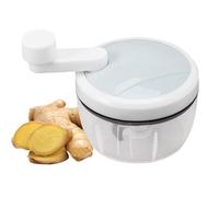 Chopper manuel - Masseur d'ail avec manipulation à la main et oignon d'oignon | Petit robot culinaire manuel pour légumes, noix, gingembre, moulin à herbes, outil de cuisine fa