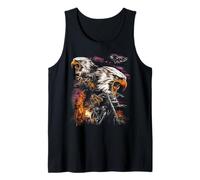 Chopper Moto Biker Retro Vintage Aigle Retro Tattoo Débardeur