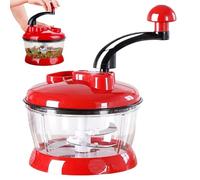 Choppeur Manuel De Légumes - Robot Culinaire Manuel De 2L Portable, Coupeur Durable | Choppeur Efficace Pour Oignons, L'ail, Gingembre, Fruits Et Noix, Cuisiner Rapidement Gadget De