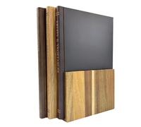 Chopping Board remarkably resembling a book, complete with a storage rack, Set of 3 Cutting Boards for The Books Loving Chef, Butcher Block Wooden Trays for Meat, Fruit Vegetable and Cheese