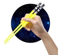 ChopSabers Paire de baguettes lumineuses à DEL sabre laser (1 paire, jaune)