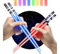 ChopSabers Sabre laser Light Up Led Chopsticks 2 paires Rouge Bleu