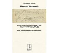 Choquant d'harmonie - Ferdinand de Saussure - Lambert-Lucas - broché - Essai