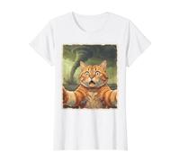 Choqué Chat Tornade Selfie Drôle Tempête Méme Art T-Shirt Graphique avec Valeur