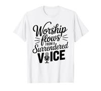 Chorale Chanteuse Gospel Eglise Culte Religieux Jésus Christ T-Shirt