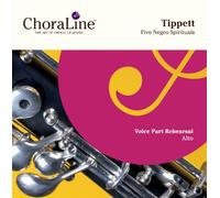 ChoraLine Voice Part Rehearsal Recordings - Tippett Five Negro Spirituals ALTO Voice Part Rehearsal CD