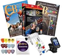 Chord Buddy Guitare l'apprentissage Aid Package avec True Tune Tuner, cordes et Fender Picks Bundle