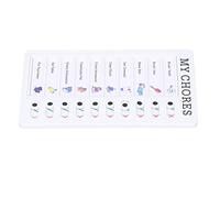 Chore Chore M Boardschore Char Chore Chart M Boards Portable Docuable Message Babs Se Sent Confortable PVC Kids Chore Chart pour les Enfants Apprenez la Liste de Contrôle PlanningRV MATÉRIEL (MY