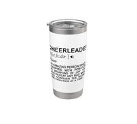 Chorégraphie de la signification des Pom Poms girls Gobelet isotherme en acier inoxydable double paroi