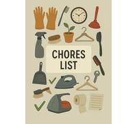 Chores List: Organize Daily Tasks & Stay on Track | Your Go-To Planner for Household & Personal Chores | Simple, Clean, and Effective Task Management