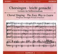 Edition Peters – Messe H-Moll (BWV 232) – Voix de chœur Soprano 1 – 2 CD